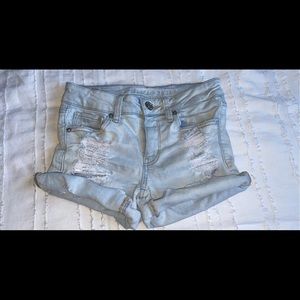 American Eagle Next Level Stretch Light Wash Shorts